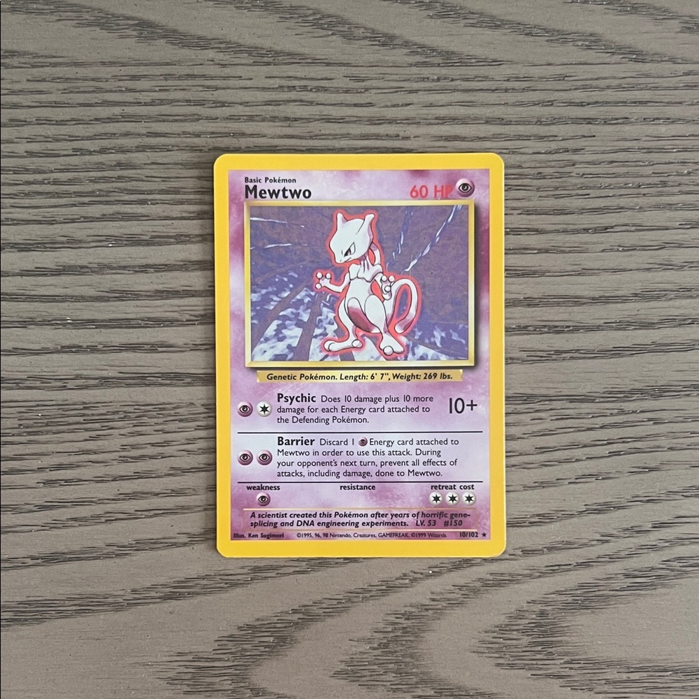 Mewtwo - Pokémon Base Set Holo